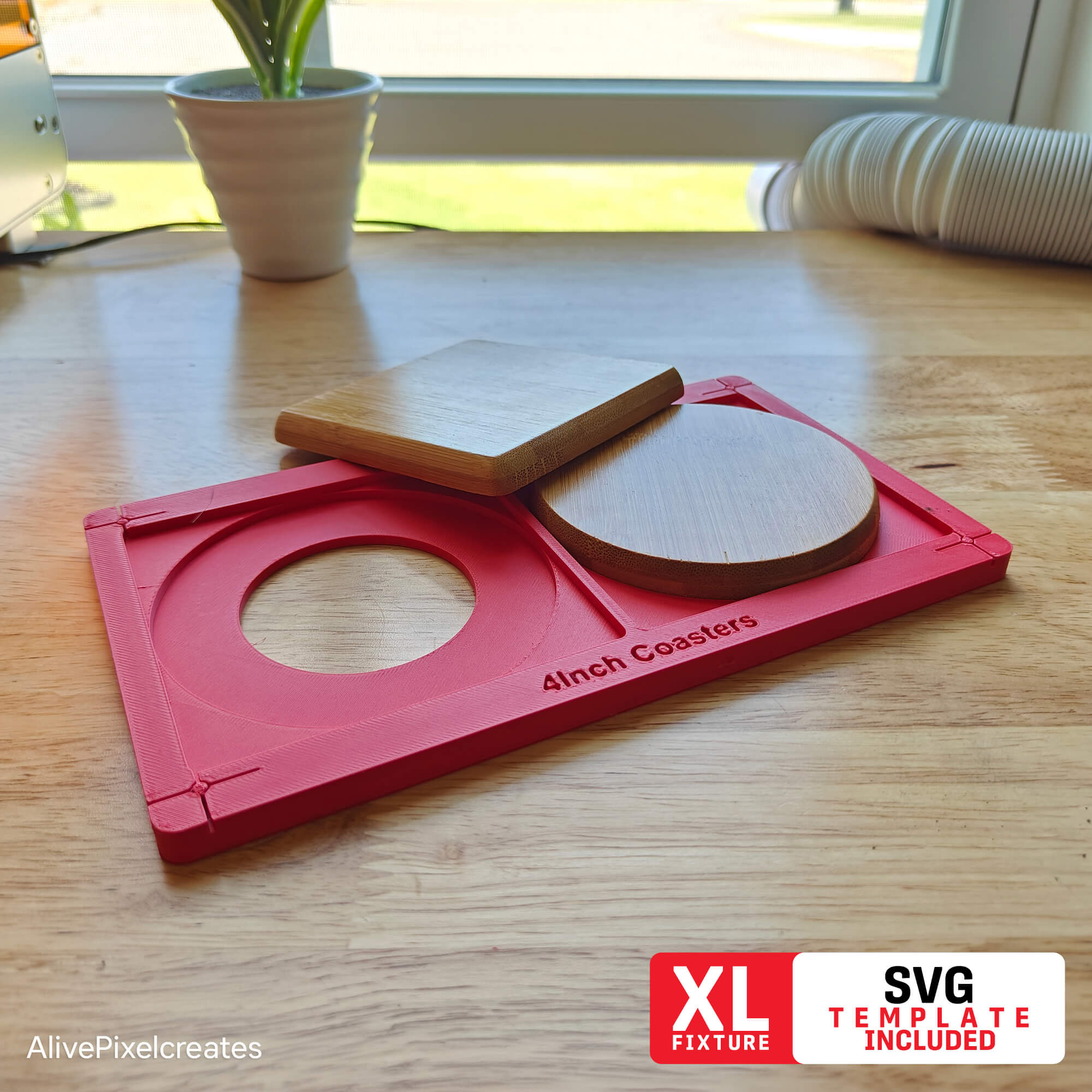 4 Inch Coasters Fixture