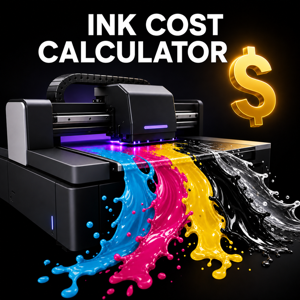 Ink Cost Calculator UV printer graphic