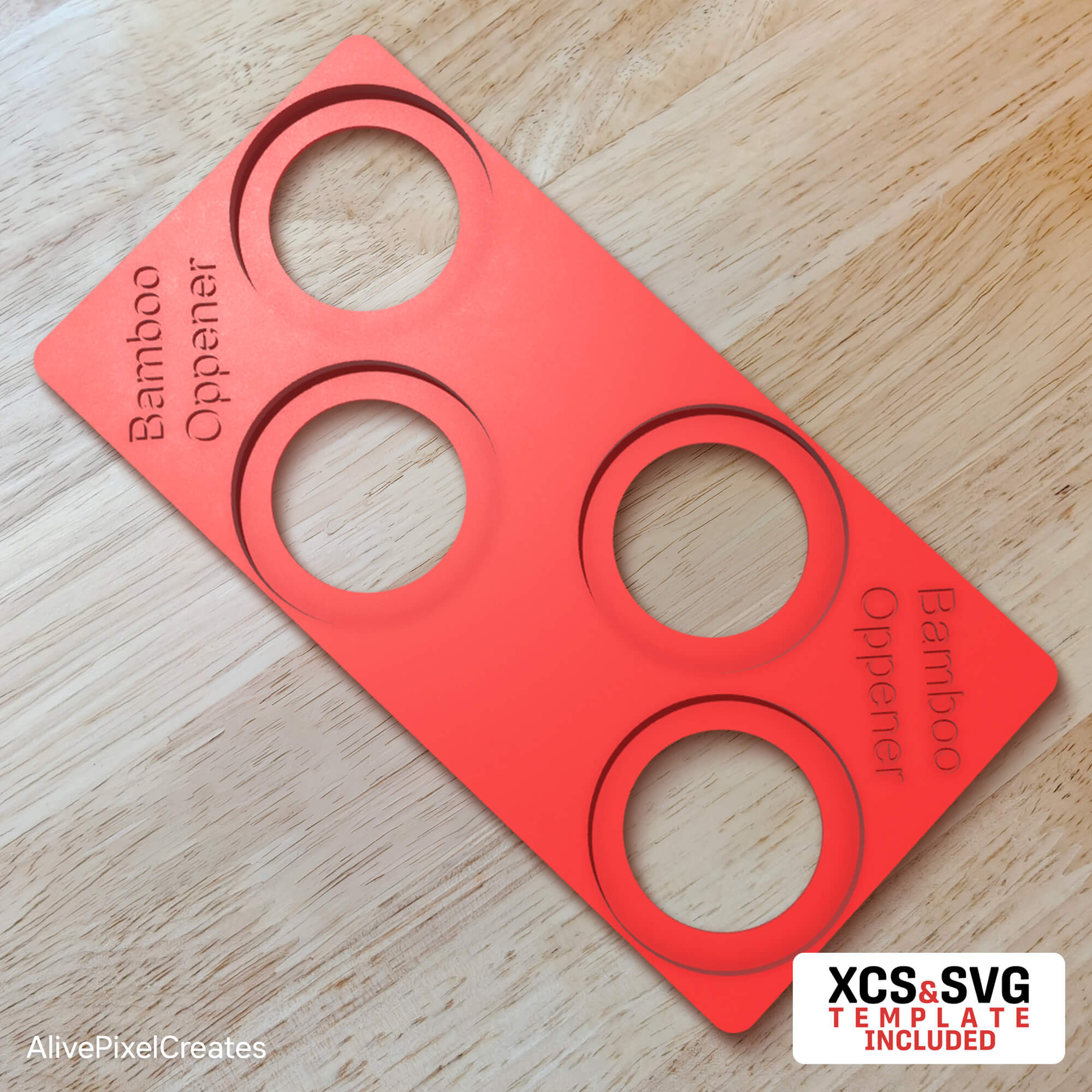 Bamboo Bottle Opener Fixture