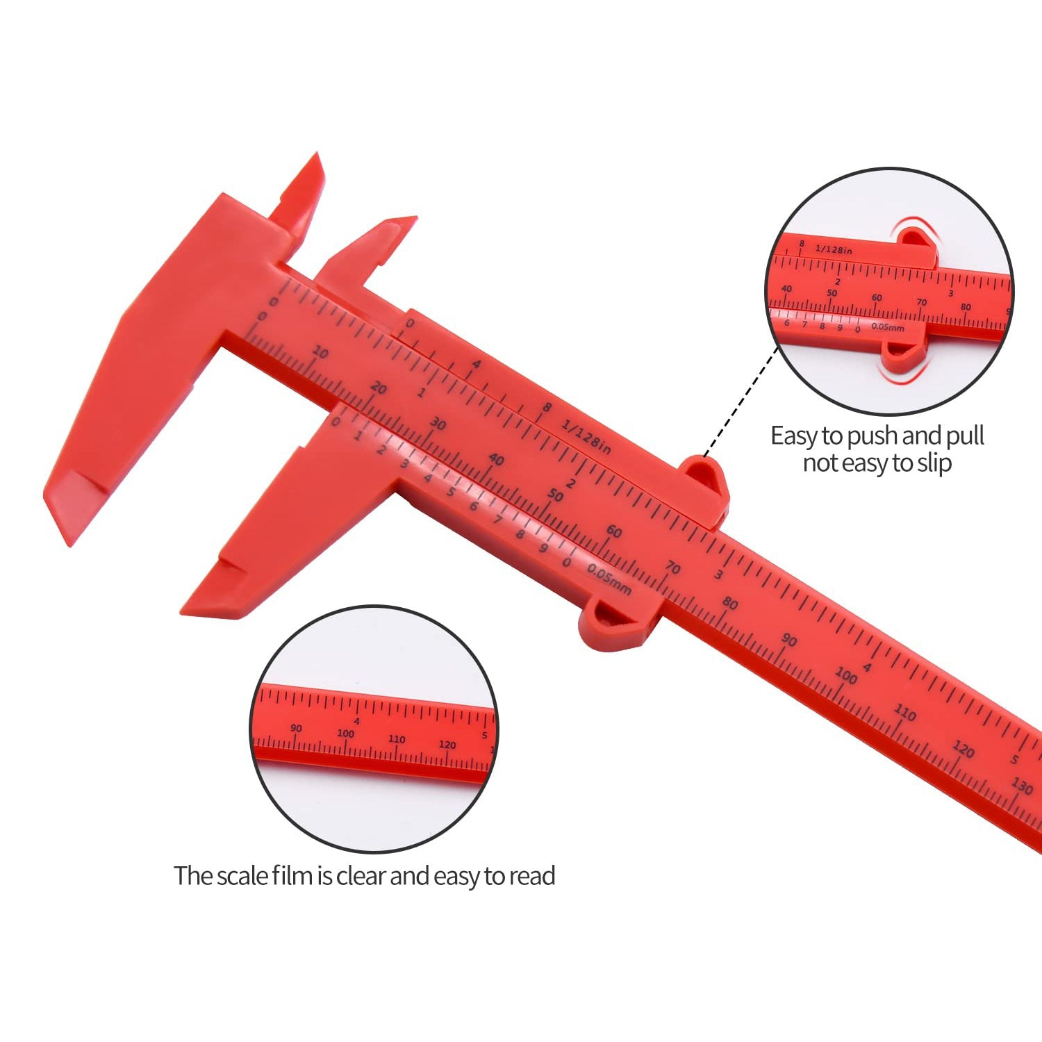 6in/150mm Plastic Vernier Caliper