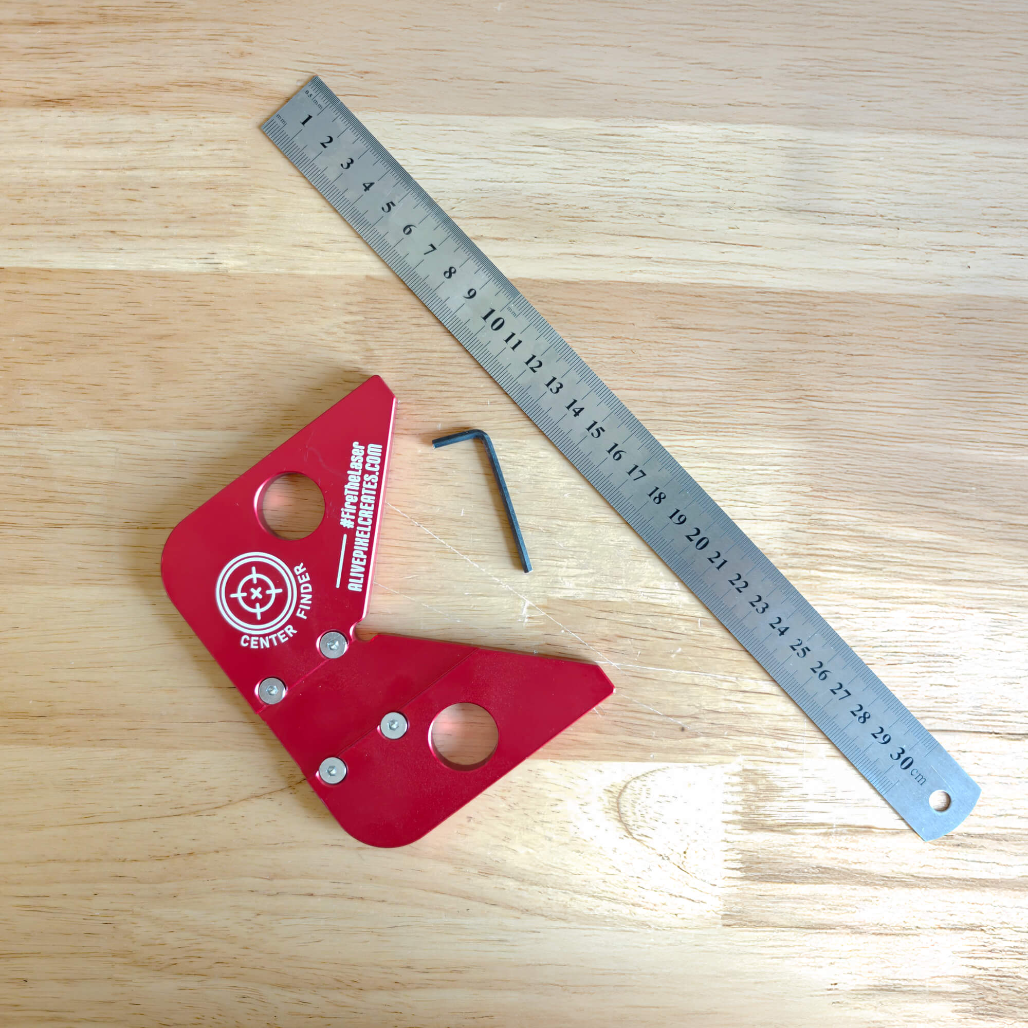 Aluminum Center Finder Tool