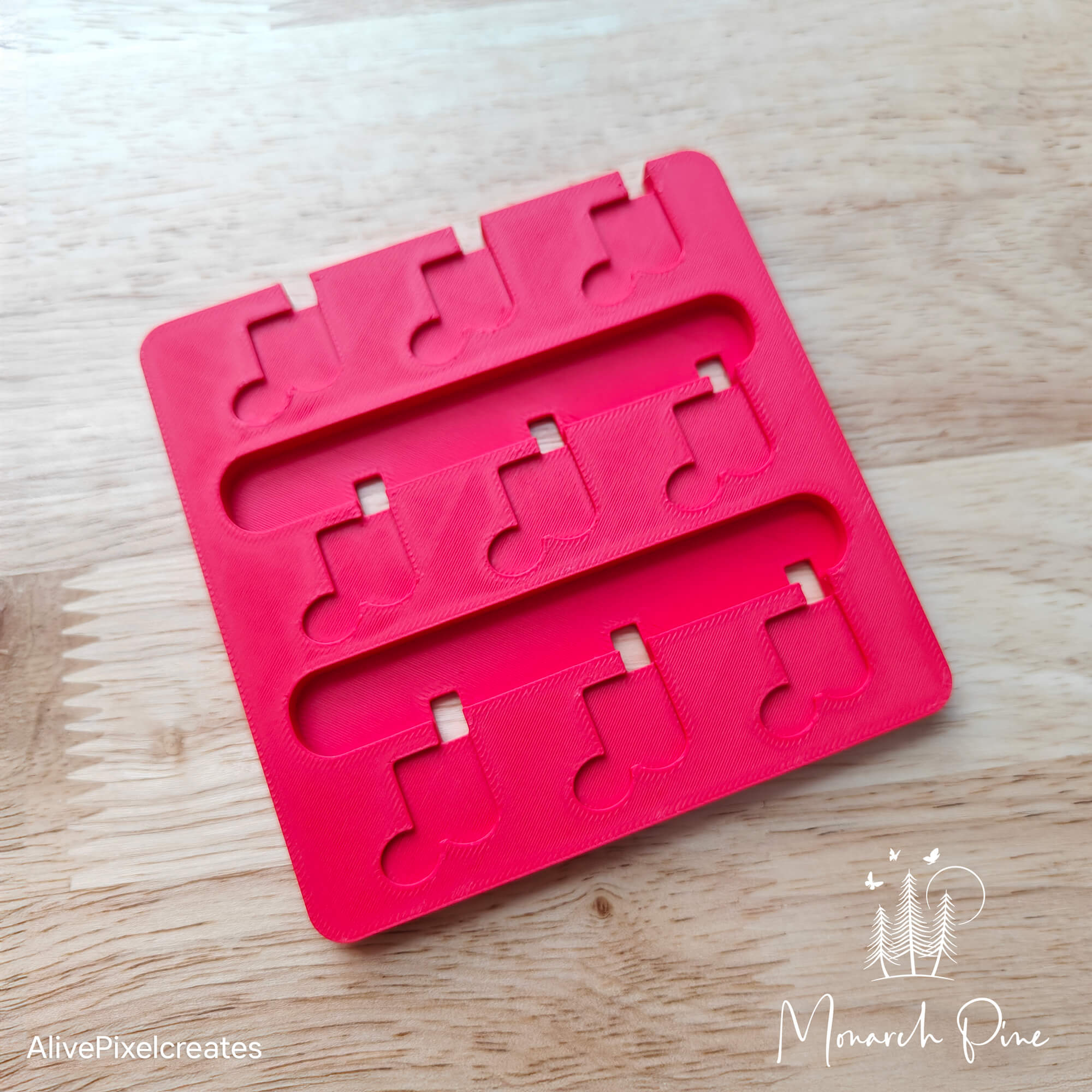 Double Music Note Necklace Metal Blank #87 Fixture