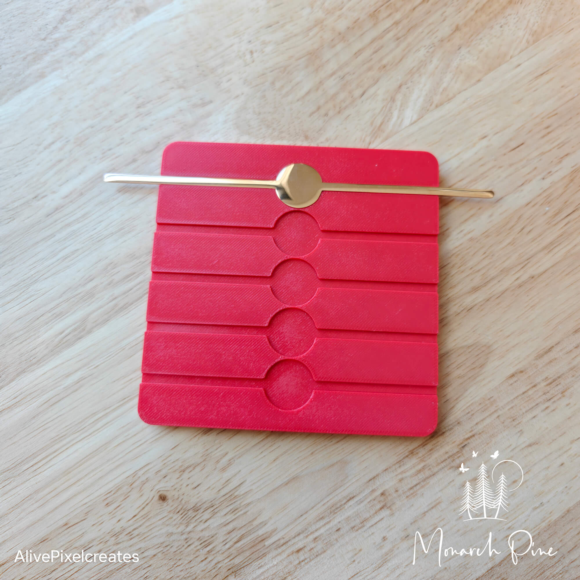 Flat Bangle Blank with Centered Circle Metal Blank #22 Fixture