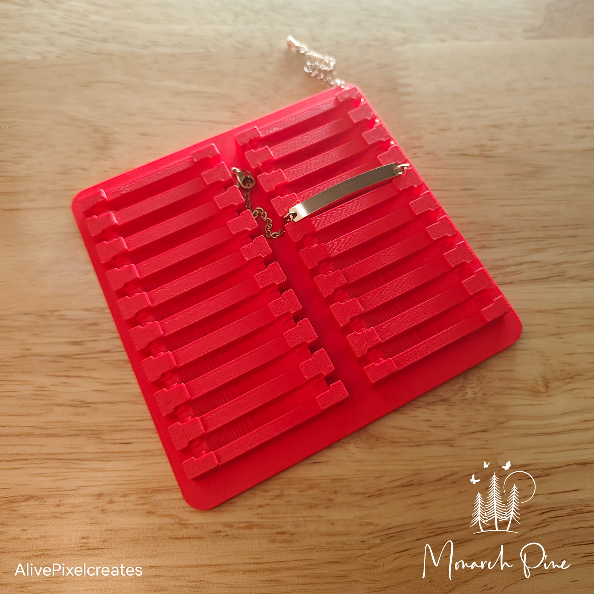 Horizontal Bar Cable Chain Bracelet Metal Blank #31 Fixture