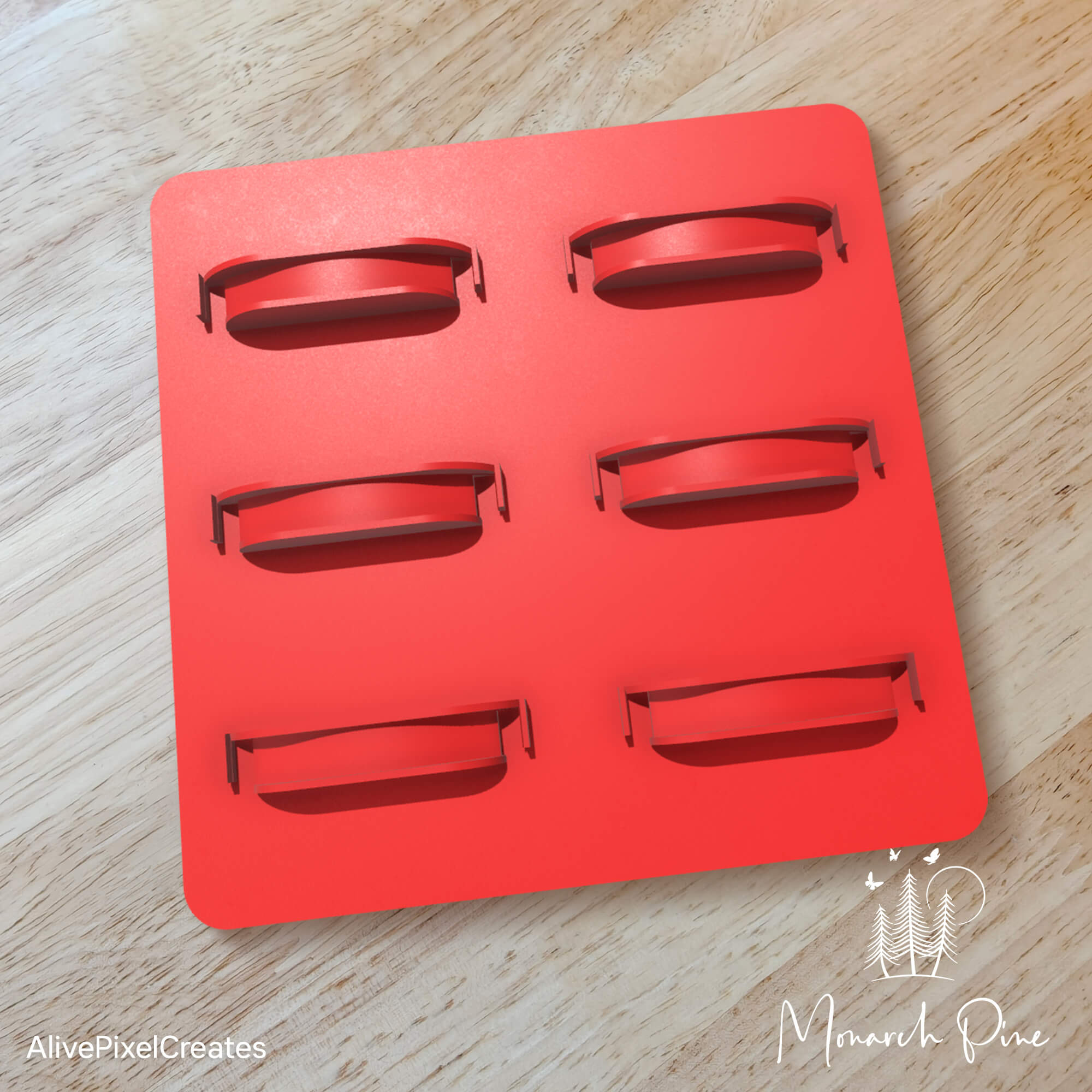 Horizontal Rectangle Bar Bolo Bracelet Metal Blank #8 Fixture