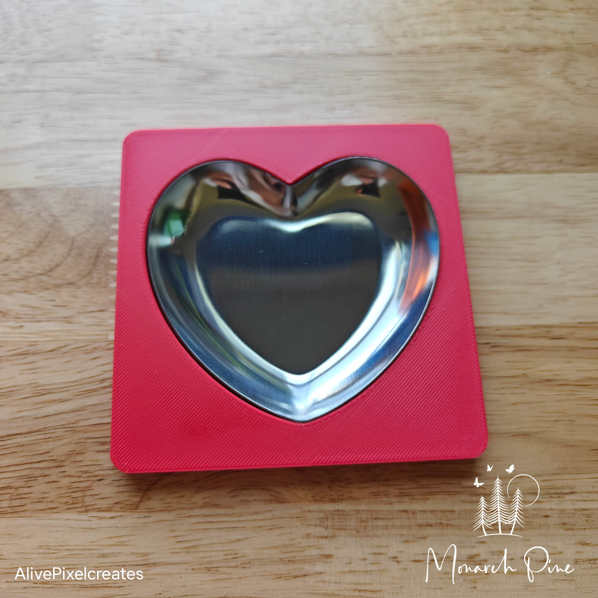 Heart Ring Dish Metal Blank #55 Fixture