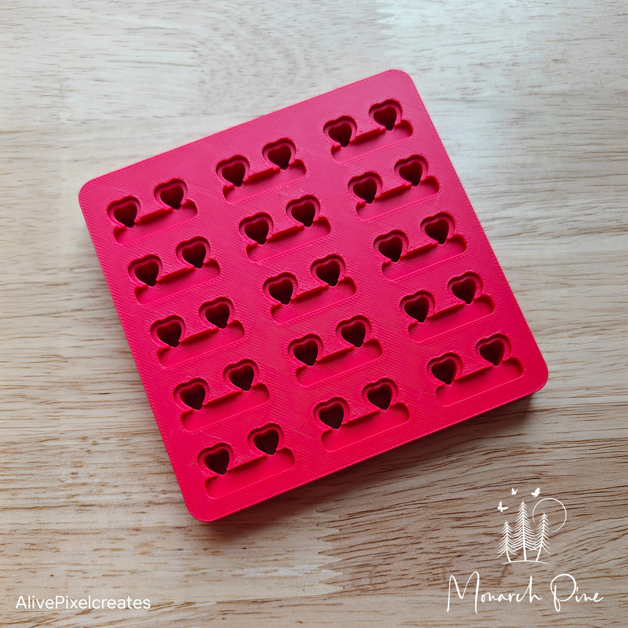 Heart Studs Metal Blank #13 Fixture