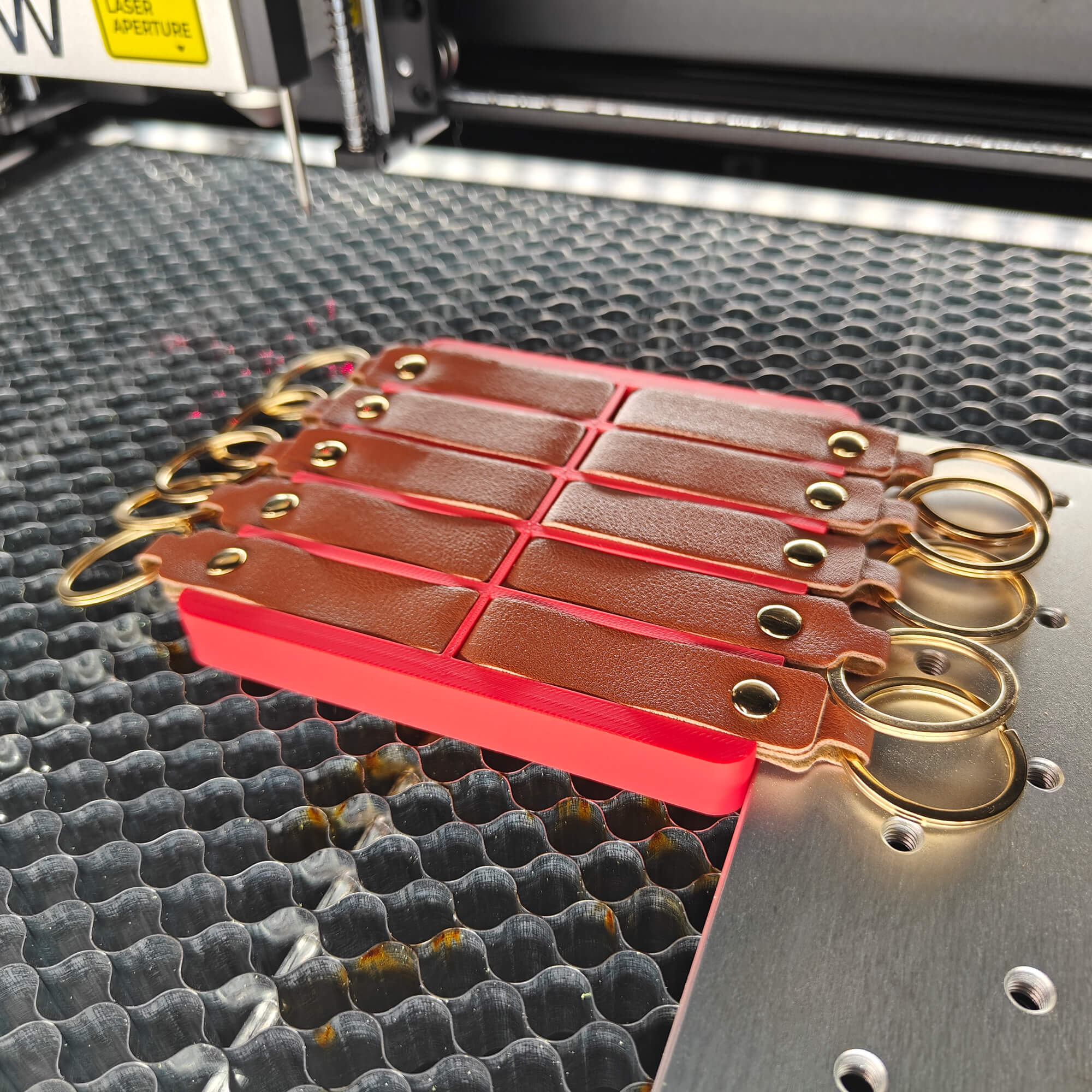 Leather Keychain Fixture