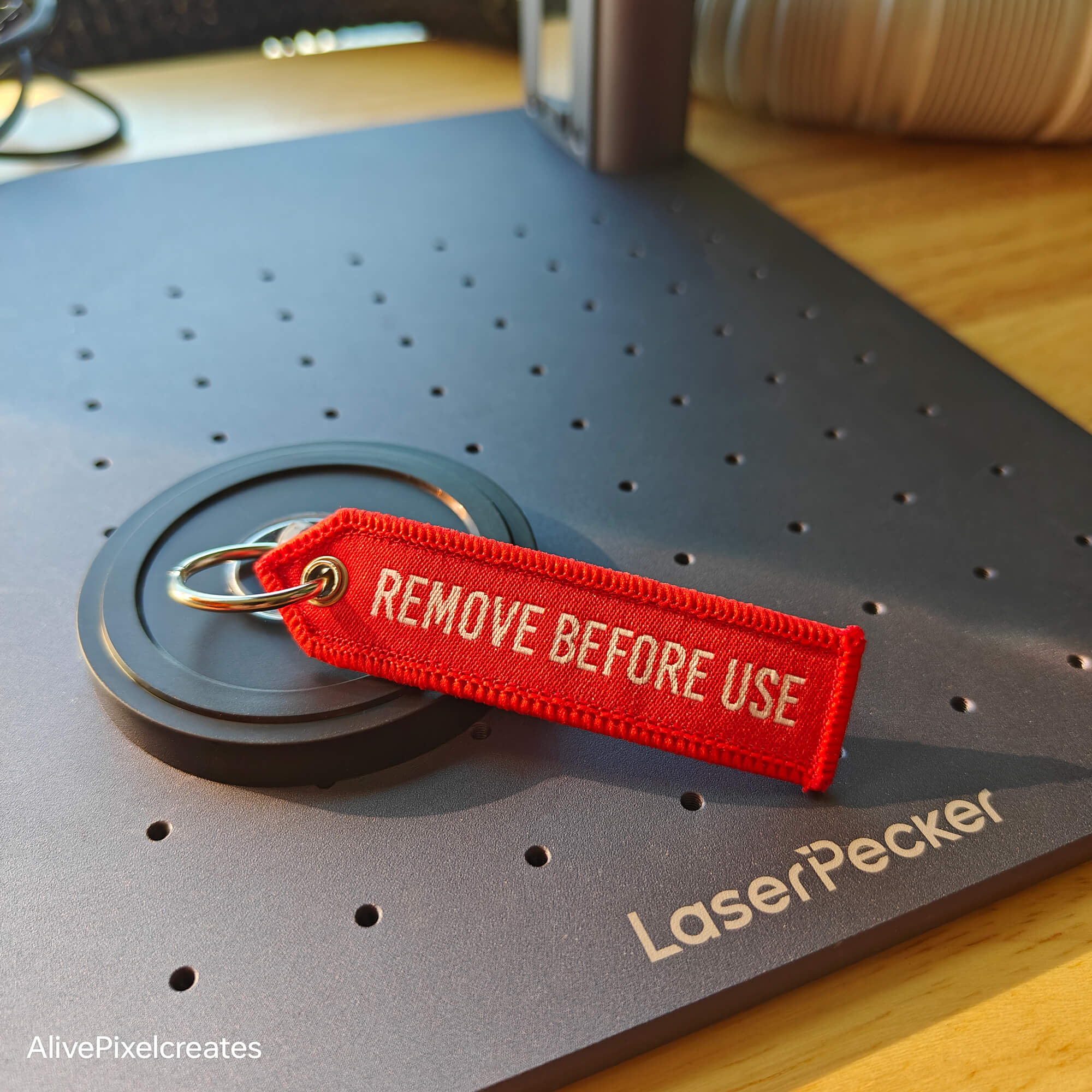 Laser Pecker Safety Lens Tag