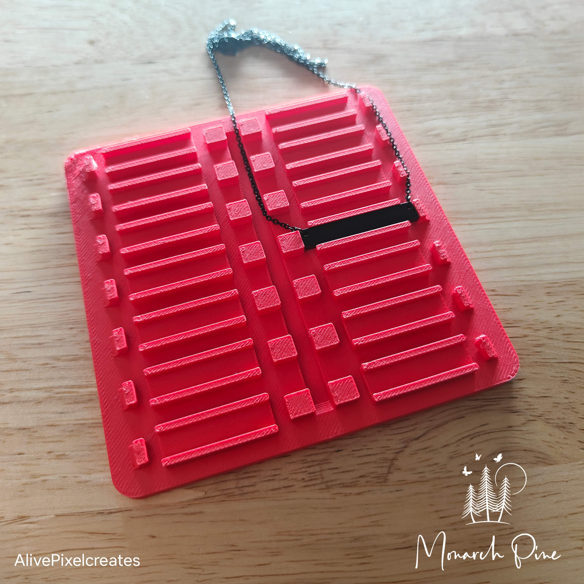 Medium Horizontal Bar Necklace Metal Blank #29 Fixture