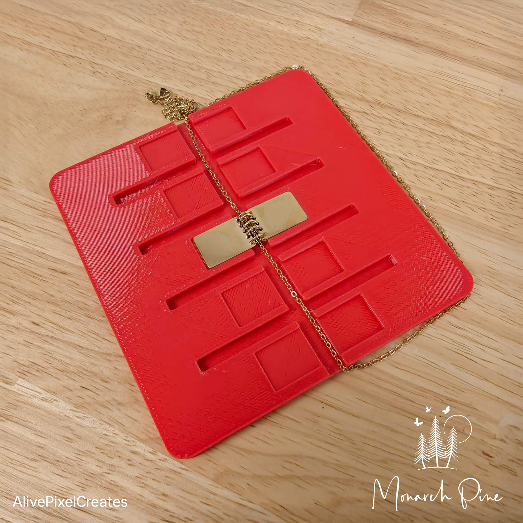 Mini Notebook Necklace Metal Blank #152 Fixture