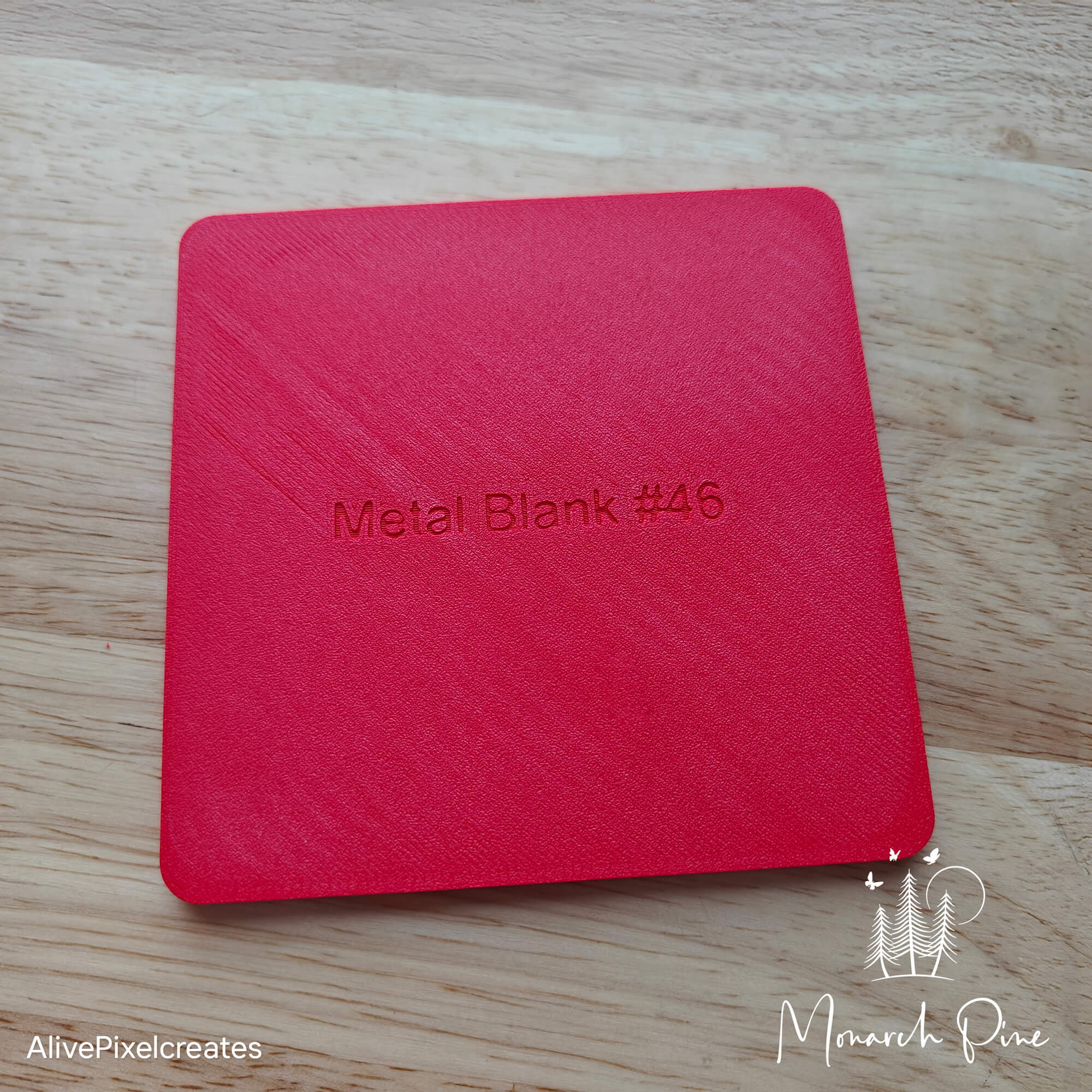 Rotating Square Necklace Metal Blank #46 Fixture