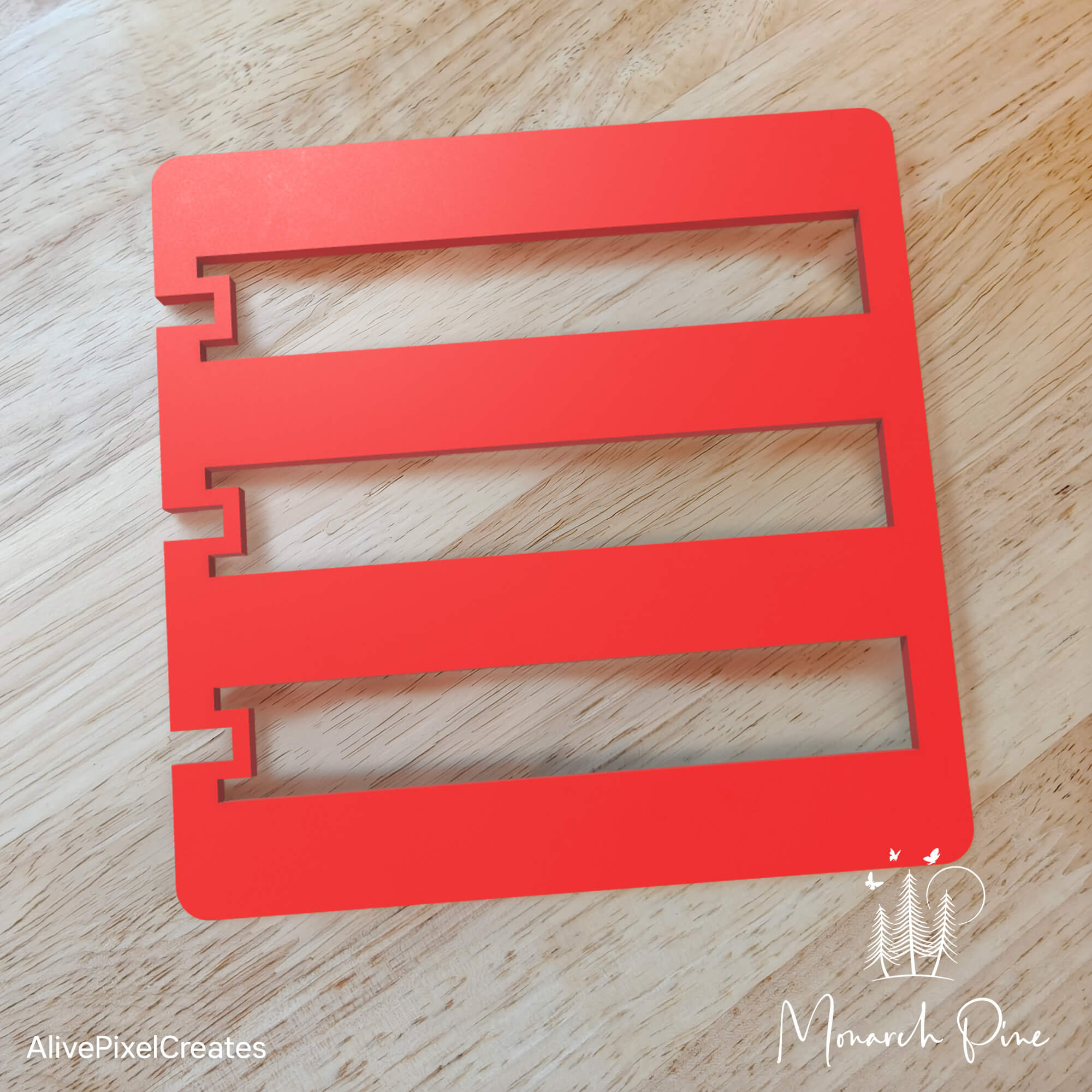 Rounded Rectangle Solid Bookmark Metal Blank #129 Fixture