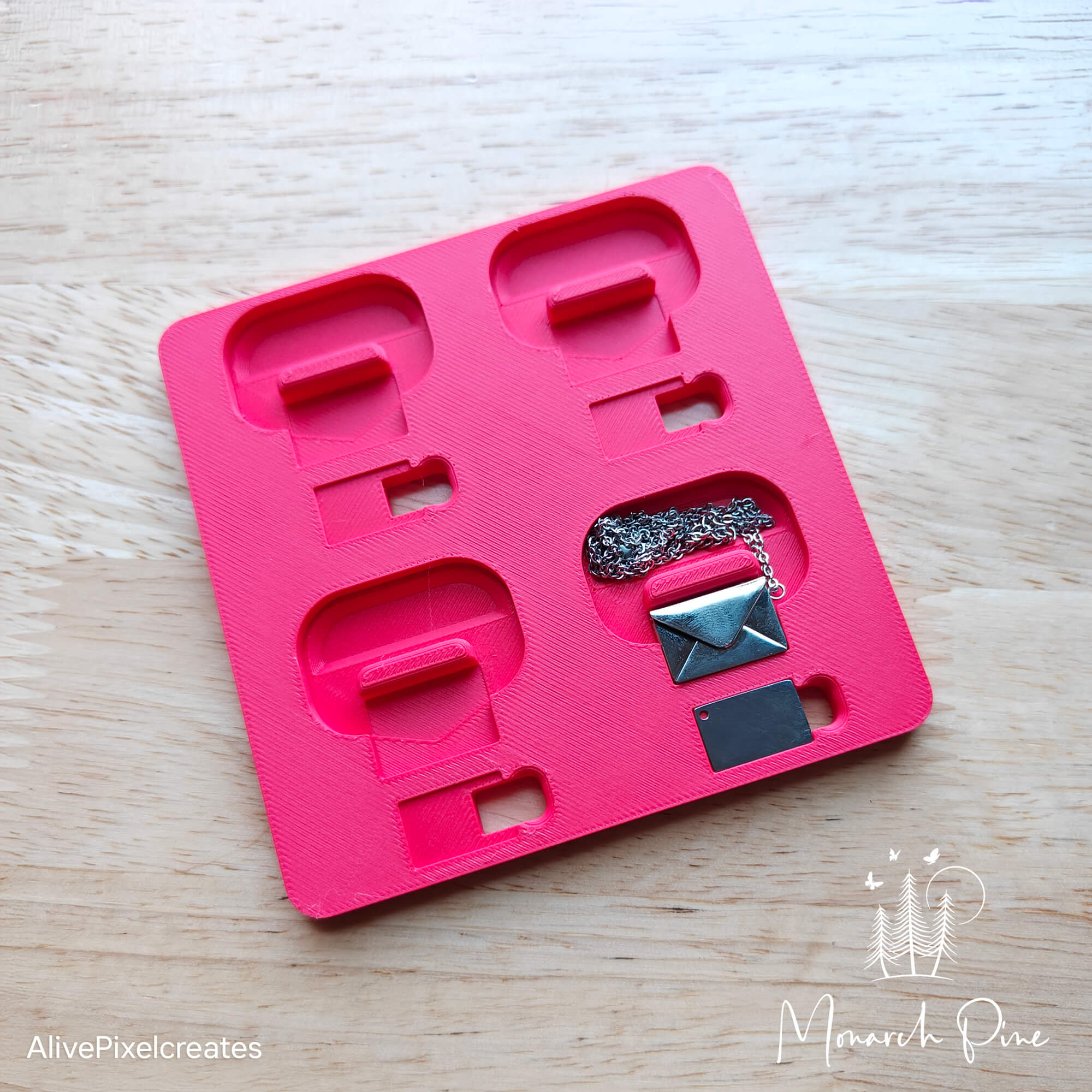 Secret Letter Necklace Metal Blank #26 Fixture