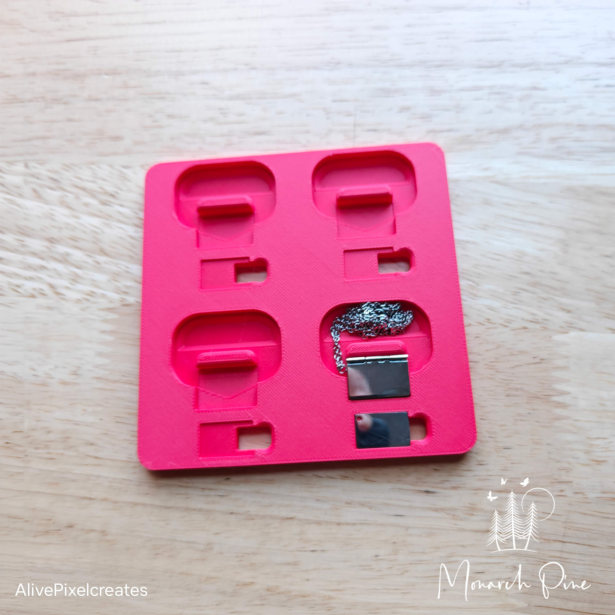 Secret Letter Necklace Metal Blank #26 Fixture