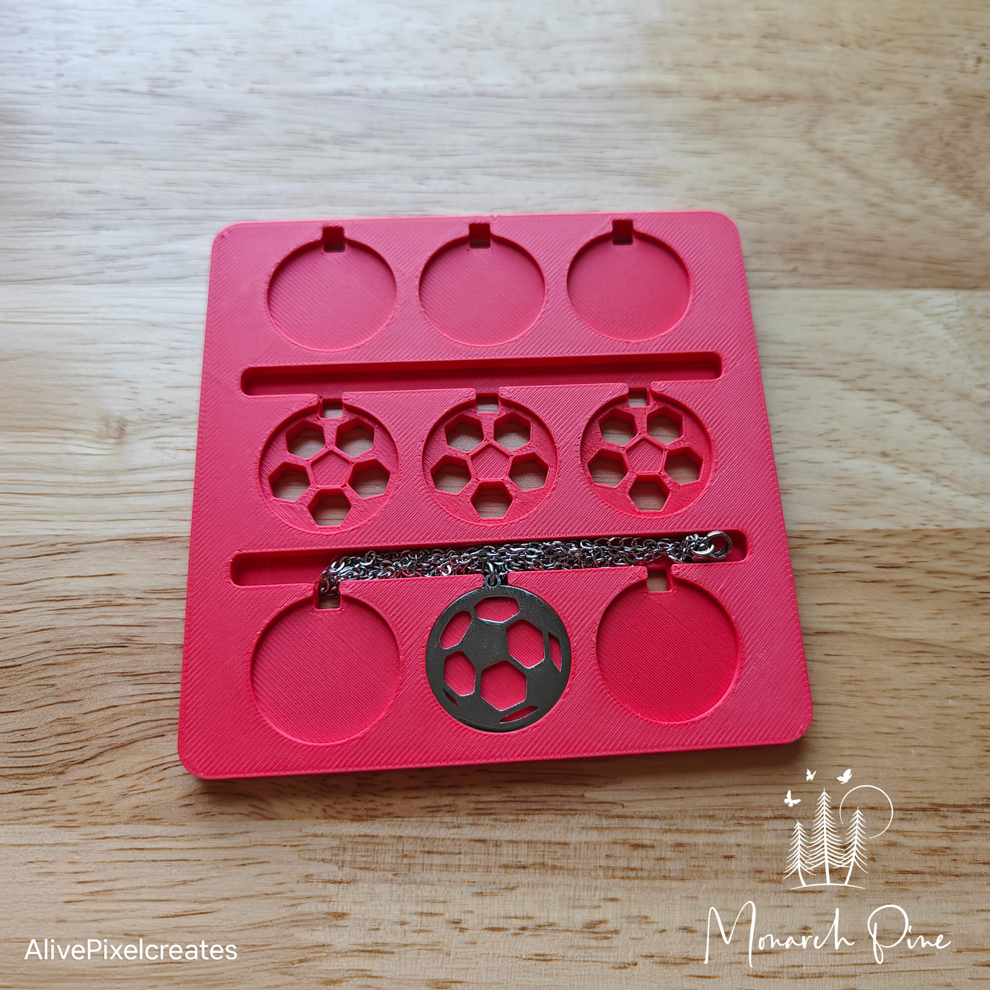 Soccer Necklace Metal Blank #83 Fixture