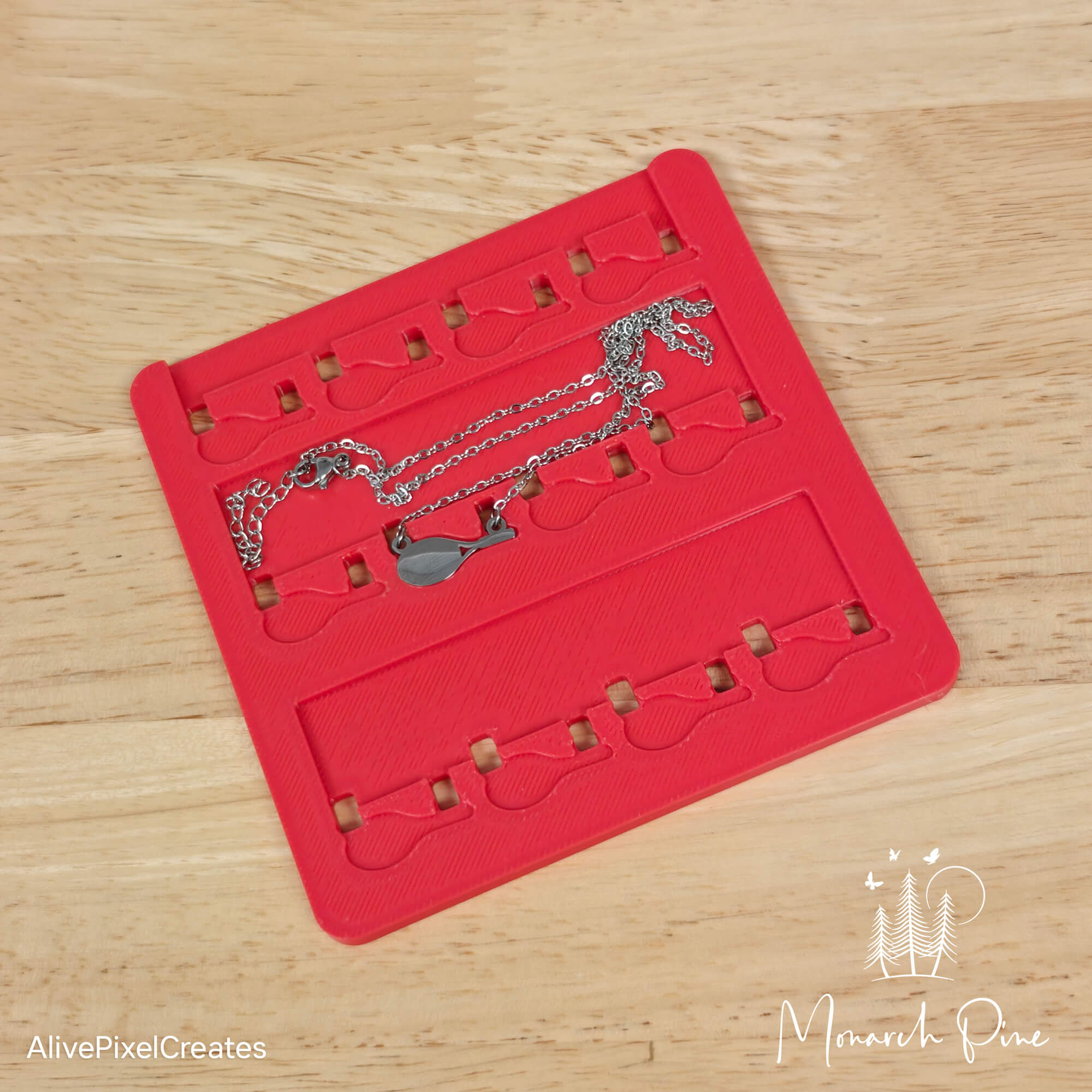 Tennis Racket Necklace Metal Blank #113 Fixture