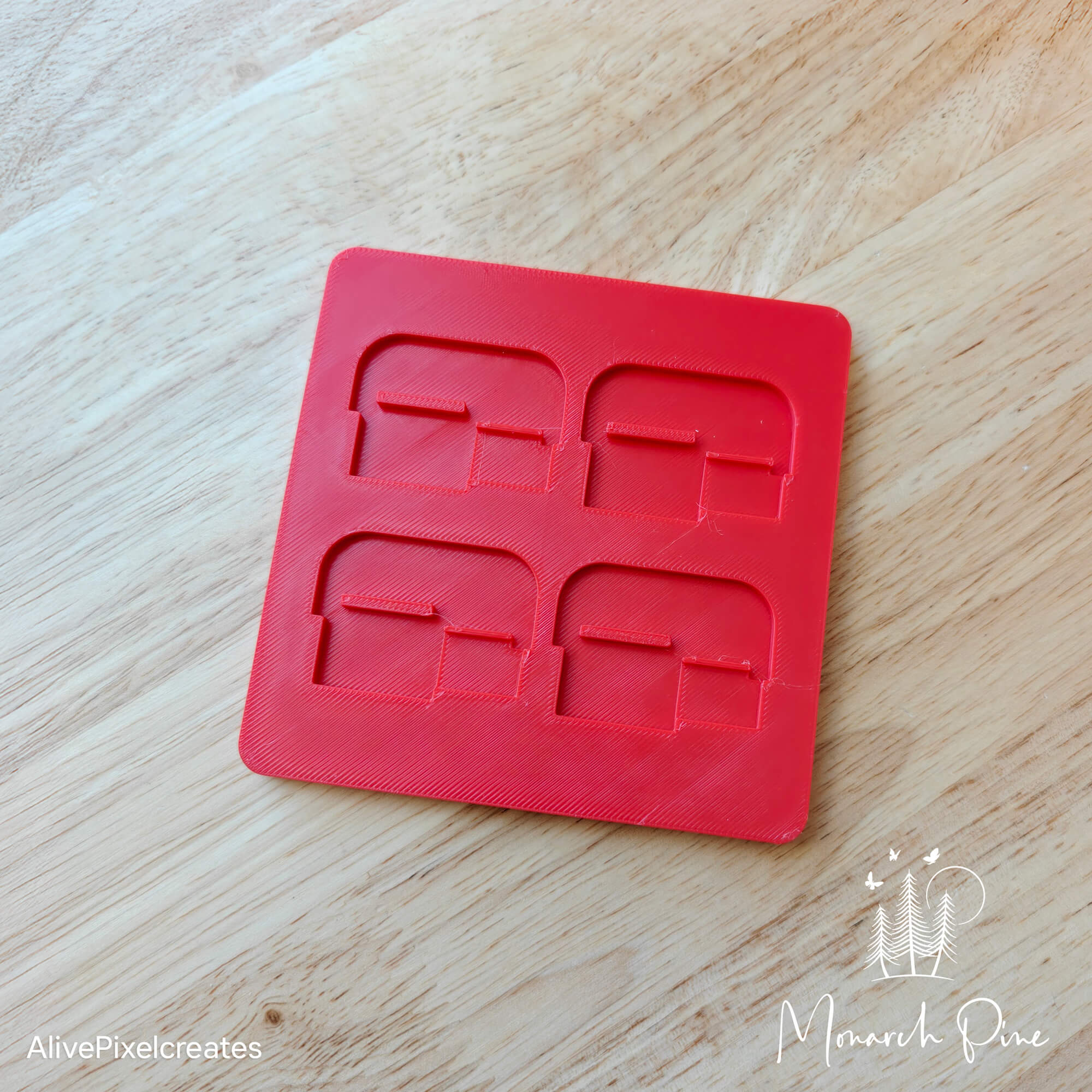 Veiled Postcard Necklace Metal Blank #53 Fixture