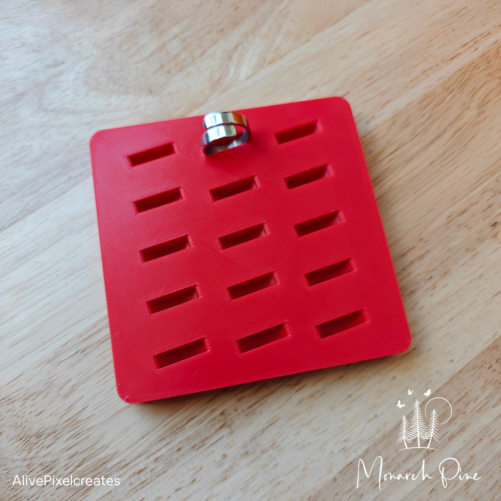 Wide Adjustable Ring Metal Blank #100 Fixture