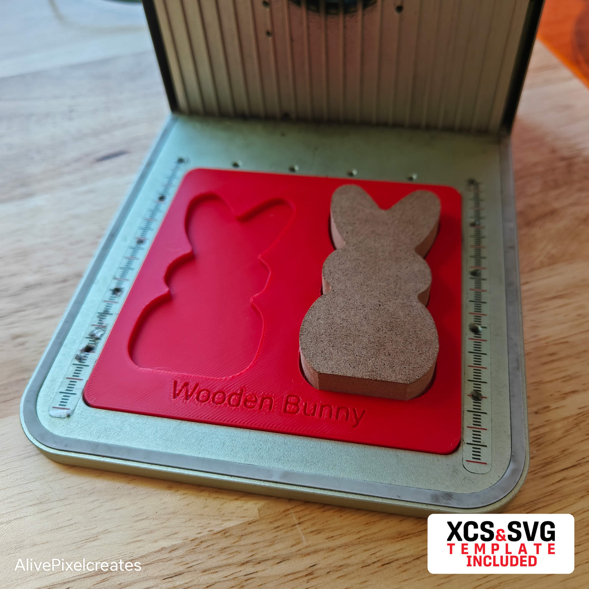 Wooden Bunny Fixture