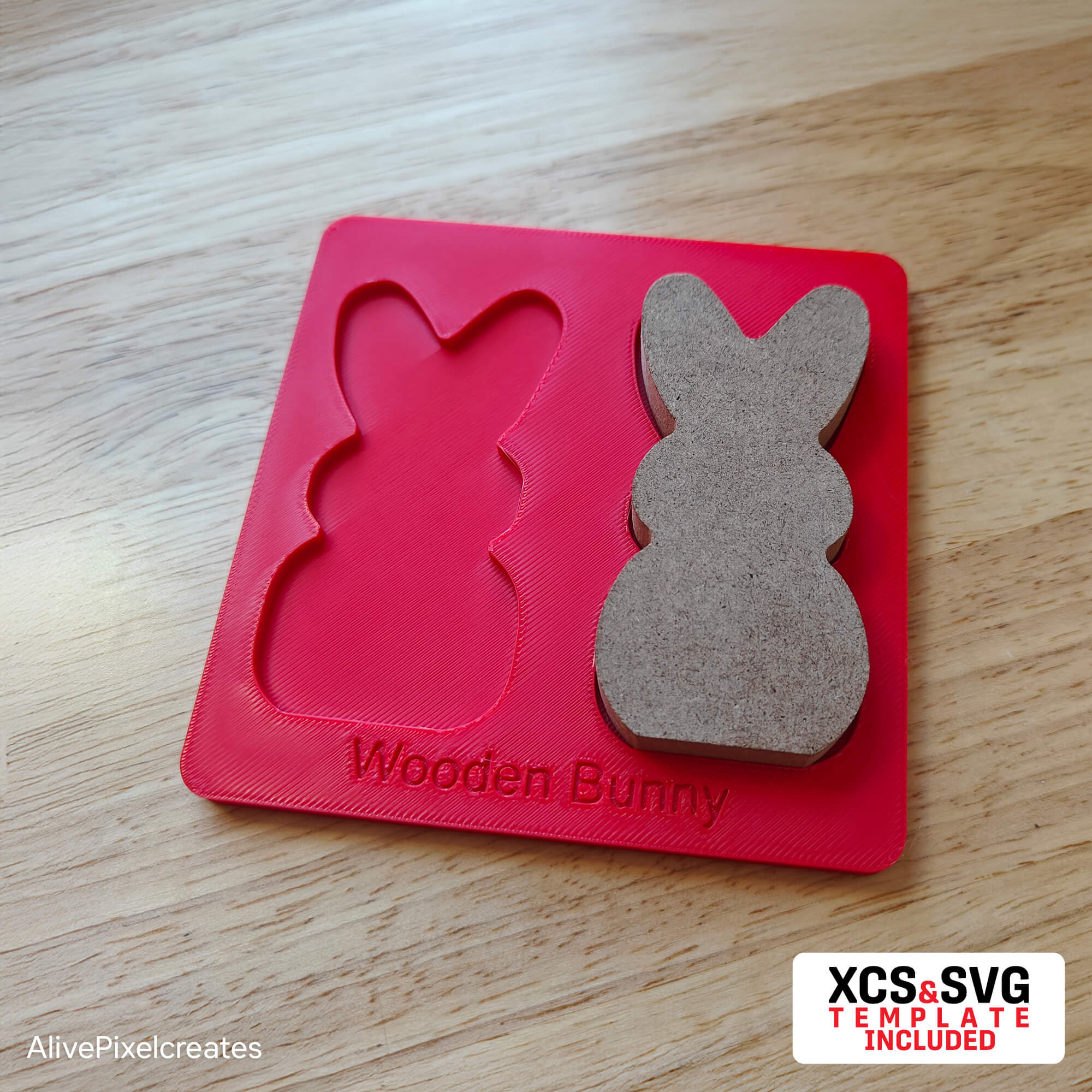 Wooden Bunny Fixture